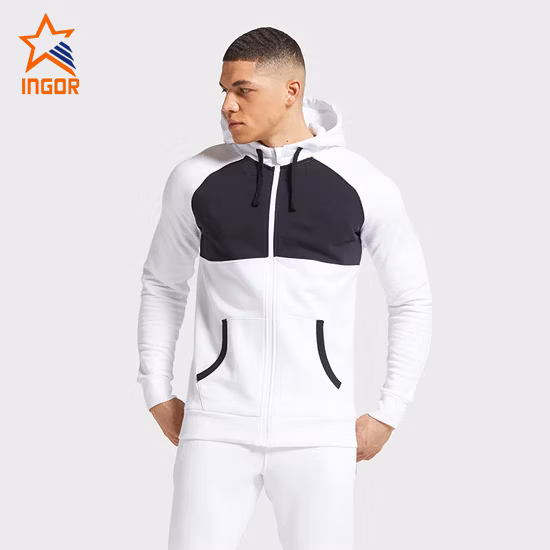 Ocio al por mayor del basculador del entrenamiento del OEM dos pedazos de los chándales para hombre del gimnasio de los deportes del poliéster de encargo