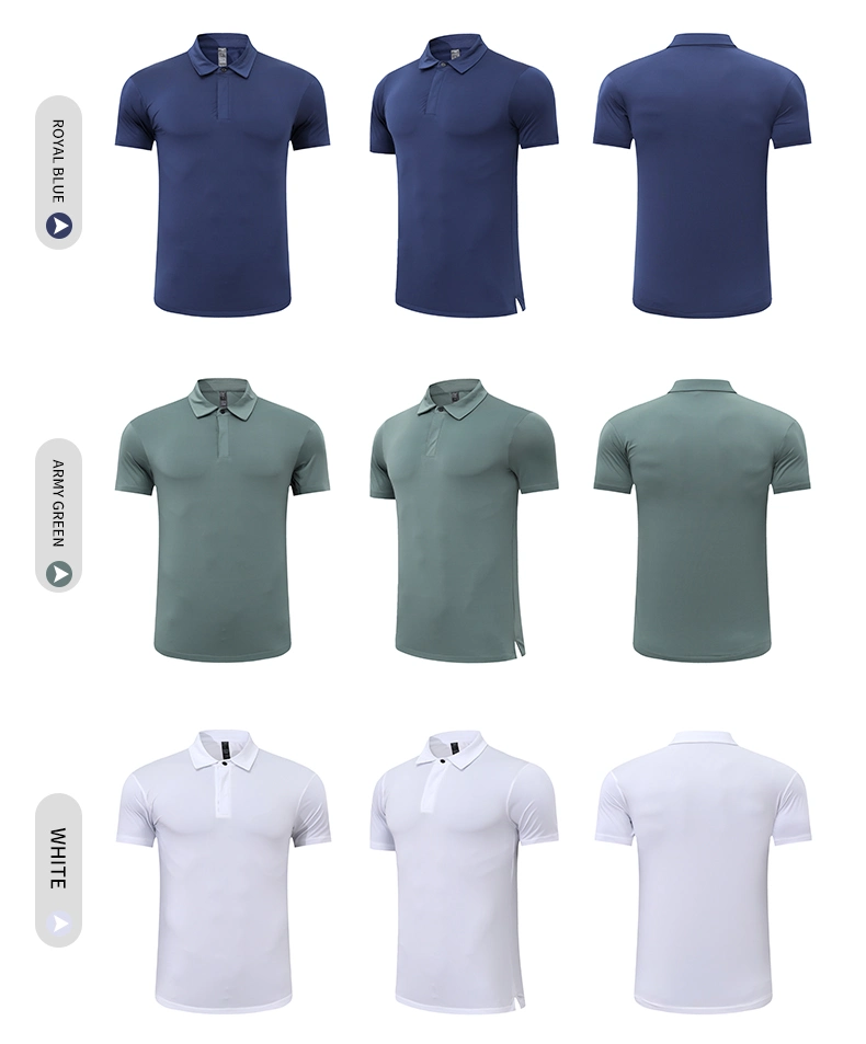 Polo Shirt Gym Wear Men Company Uniform Plain T Shirt Custom Logo Men Sport Golf Polo T Shirt