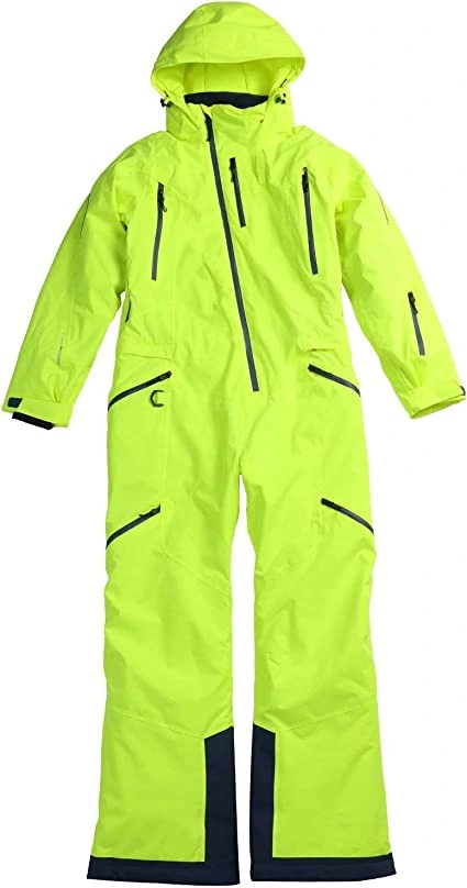 Womens Soild Waterproof One Pieces Snowsuits Winter Ski Suits Ski Jumpsuit